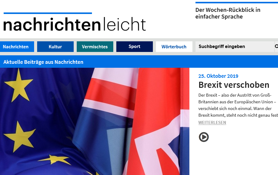 Nachrichtenleicht Im Teletext