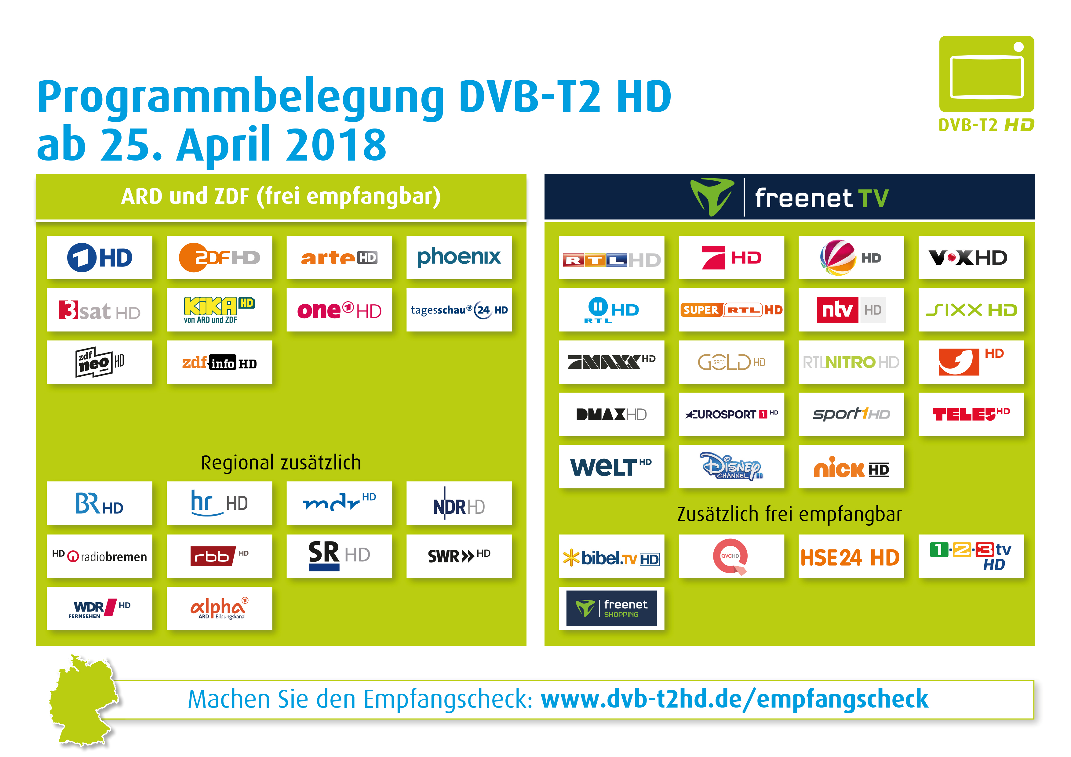 DVB-T2 HD: Alles über Empfang, Geräte, Programme - ARD Digital ...